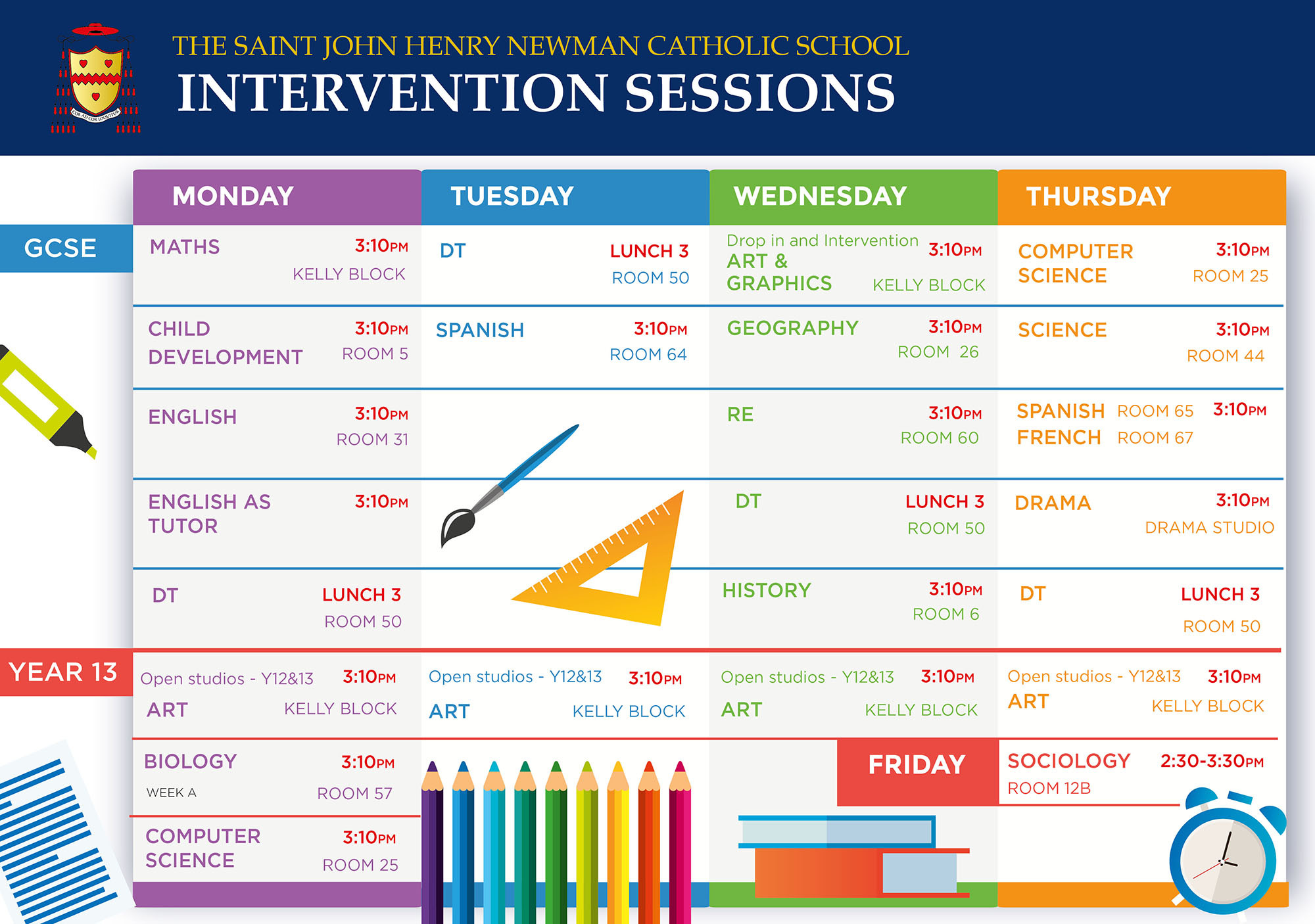 Intervention timetable combined 2023